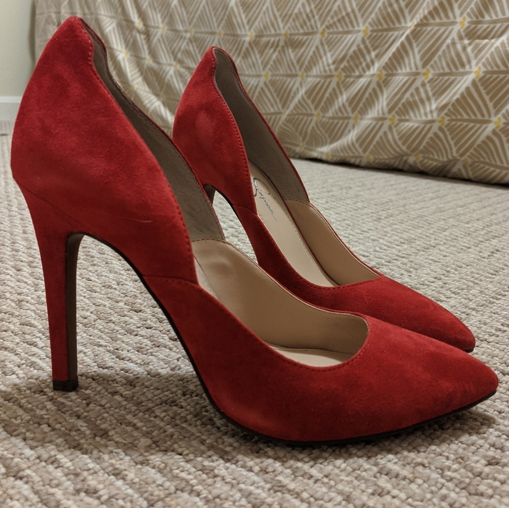 Jessica Simpson Vivienne Red Lipstick Heels